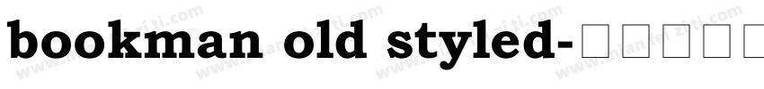 bookman old styled字体转换